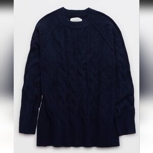 Aerie unREAL Cable Crew Sweater